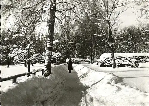 Freudenstadt Park auf dem Kienberg im Schnee