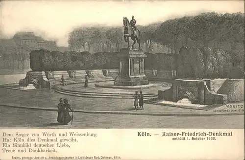 Koeln Kaiser Friedrich Denkmal *