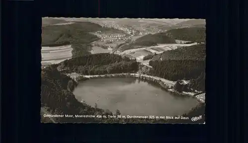 Daun Eifel Gemuendener Maar Fliegeraufnahme *