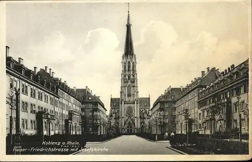 Koblenz Kaiser Friedrichstrasse Josefskirche *