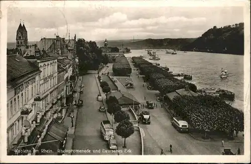 Koblenz Rheinpromenade Deutsches Eck x