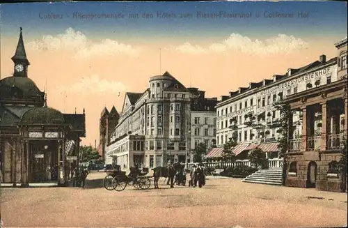 Koblenz Rheinpromenade Hotel zum Riesen Fuerstenhof Koblenzer Hof *