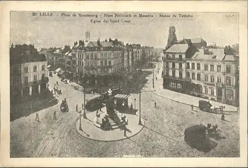 Lille Place Strasbourg Strassenbahn Kutsche *