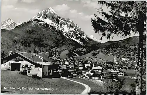 Mittenwald Raineck Wetterstein x 1957
