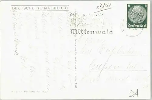 Mittenwald Seeheim Lautersee  x 1939