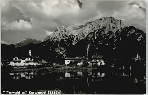 Mittenwald Bayern Mittenwald  ungelaufen ca. 1955 / Mittenwald /Garmisch-Partenkirchen LKR