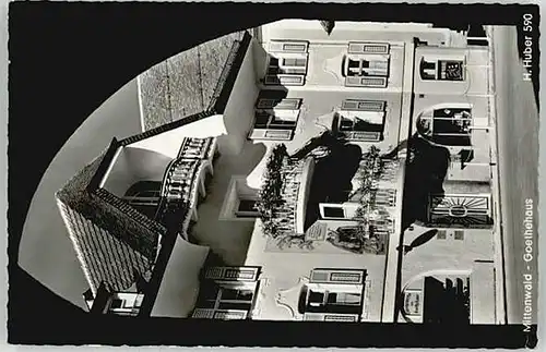 Mittenwald Goethehaus x 1953