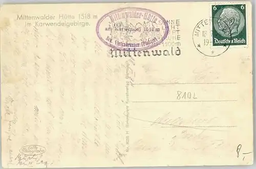 Mittenwald  x 1934
