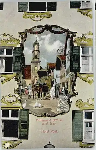 Mittenwald Hotel Post o 1928
