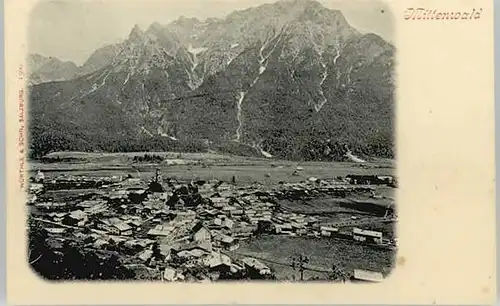 Mittenwald Bayern Mittenwald  ungelaufen ca. 1900 / Mittenwald /Garmisch-Partenkirchen LKR