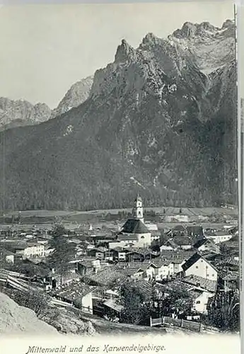Mittenwald Bayern Mittenwald  ungelaufen ca. 1900 / Mittenwald /Garmisch-Partenkirchen LKR