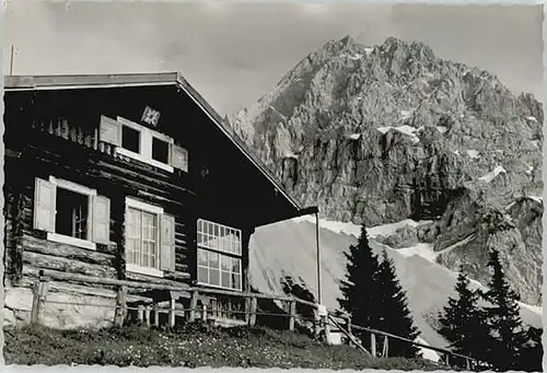 Mittenwald Bayern Mittenwald Hochlandhuette ungelaufen ca. 1955 / Mittenwald /Garmisch-Partenkirchen LKR