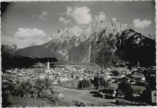 Mittenwald Bayern Mittenwald Karwendel ungelaufen ca. 1955 / Mittenwald /Garmisch-Partenkirchen LKR