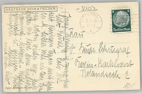 Mittenwald Neunerhaus Post  x 1933