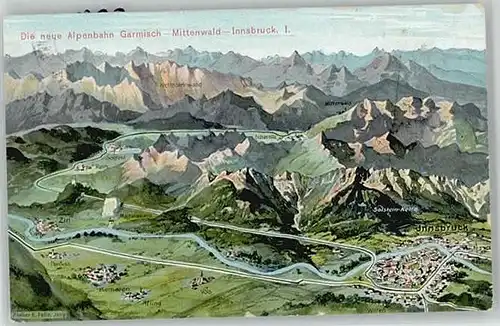 Mittenwald Fliegeraufnahme x 1916