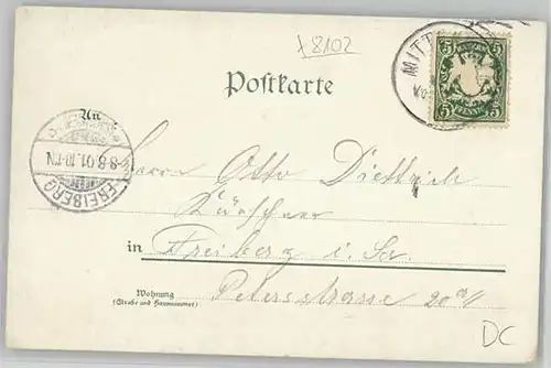 Mittenwald Hotel Post x 1901