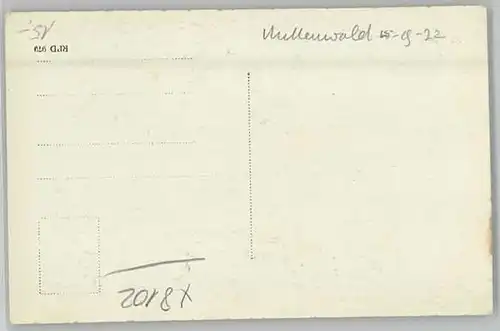 Mittenwald Tillfussalm o 1922