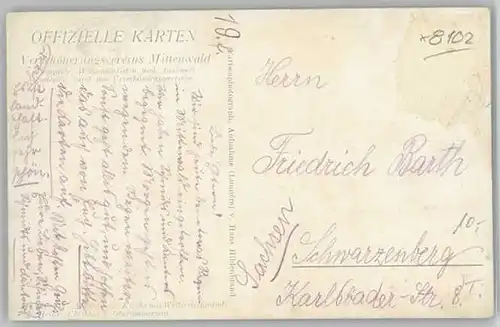Mittenwald Bayern Mittenwald  ungelaufen ca. 1920 / Mittenwald /Garmisch-Partenkirchen LKR