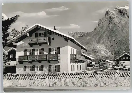 Mittenwald Bayern Mittenwald Haus Zither Klang ungelaufen ca. 1965 / Mittenwald /Garmisch-Partenkirchen LKR