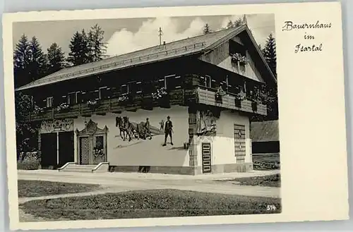 Mittenwald Bayern Mittenwald Isartal ungelaufen ca. 1955 / Mittenwald /Garmisch-Partenkirchen LKR