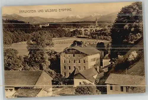 Traunstein Oberbayern Traunstein Wildbad Empfing ungelaufen ca. 1910 / Traunstein /Traunstein LKR