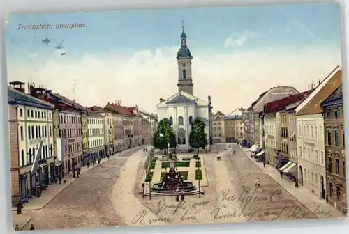 Traunstein Stadtplatz x 1914