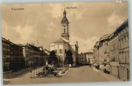Traunstein Stadtplatz x 1913