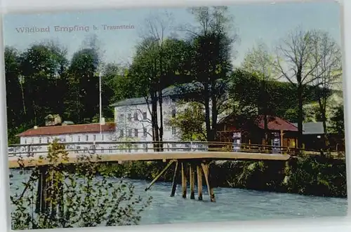 Traunstein Oberbayern Traunstein Wildbad Empfing ungelaufen ca. 1910 / Traunstein /Traunstein LKR