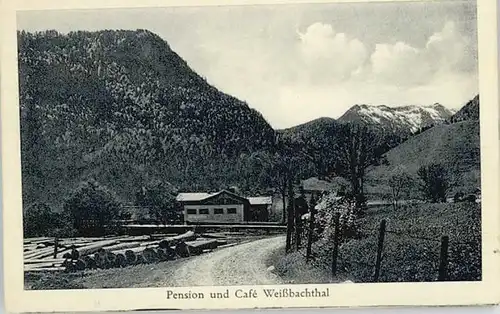 Traunstein Oberbayern Traunstein Pension Cafe Weissbachthal ungelaufen ca. 1930 / Traunstein /Traunstein LKR