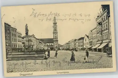 Deggendorf Donau Deggendorf Luitpoldplatz x 1913 / Deggendorf /Deggendorf LKR