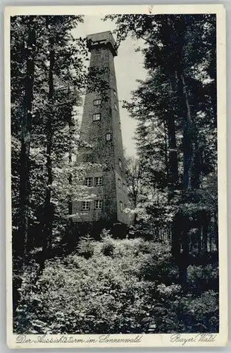 Deggendorf Donau Deggendorf Turm Sonnenwald x 1935 / Deggendorf /Deggendorf LKR