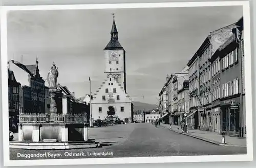 Deggendorf Donau Deggendorf Luitpoldplatz ungelaufen ca. 1955 / Deggendorf /Deggendorf LKR