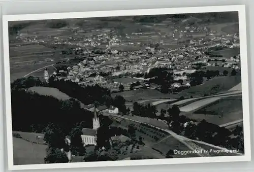 Deggendorf Donau Deggendorf Fliegeraufnahme ungelaufen ca. 1955 / Deggendorf /Deggendorf LKR