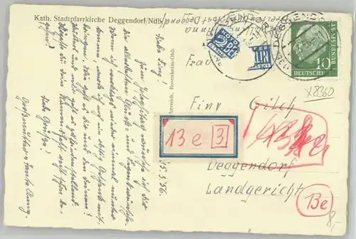 Deggendorf Donau Deggendorf  x 1956 / Deggendorf /Deggendorf LKR