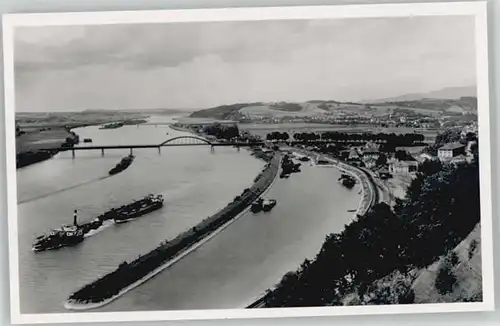 Deggendorf Donau Deggendorf Donauhafen ungelaufen ca. 1955 / Deggendorf /Deggendorf LKR