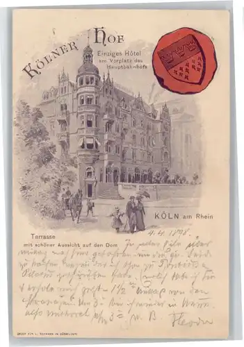 Koeln Hotel Koelner Hof x
