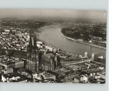 Koeln Rhein Fliegeraufnahme Bruecke / Koeln /Koeln Stadtkreis