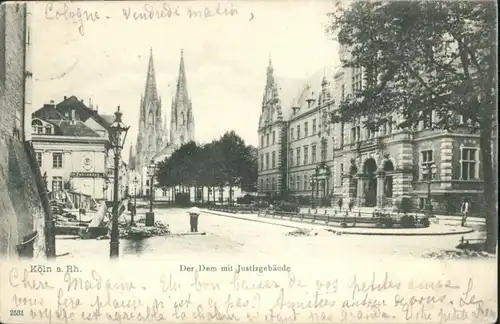 Koeln Rhein Dom Justizgebaeude / Koeln /Koeln Stadtkreis