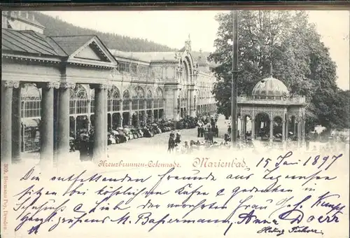 Marienbad Tschechien Boehmen Kreuzbrunnen Colonnade / Marianske Lazne /