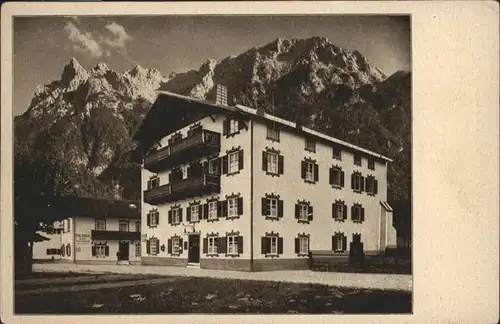 Mittenwald Bayern Hotel Wetterstein bayr. Hochgebirge / Mittenwald /Garmisch-Partenkirchen LKR