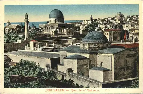 Jerusalem Yerushalayim Temple of Salomon / Israel /