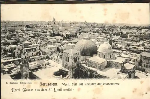 Jerusalem Yerushalayim Westteil Grabes Kirche  / Israel /
