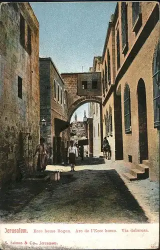 Jerusalem Yerushalayim Ecce homo Bogen Esel / Israel /