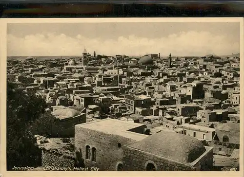 Jerusalem Yerushalayim Christianitys Holiest City / Israel /