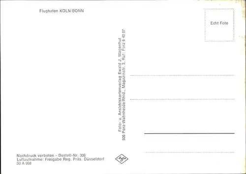 Koeln Rhein Flughafen Koeln Bonn / Koeln /Koeln Stadtkreis
