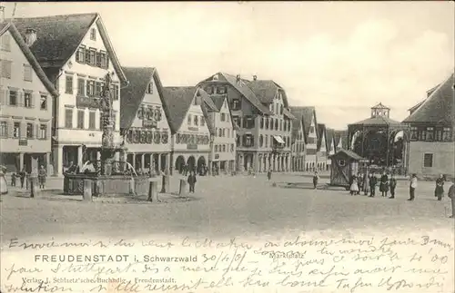 Freudenstadt Marktplatz  Brunnen / Freudenstadt /Freudenstadt LKR