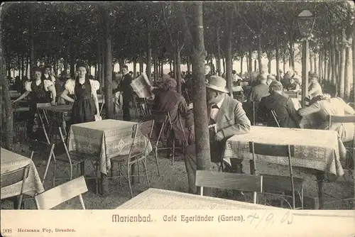 Marienbad Tschechien Boehmen cafe Egerlaender / Marianske Lazne /