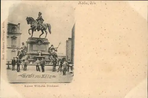 Koeln Rhein Kaiser Wilhelm Denkmal / Koeln /Koeln Stadtkreis