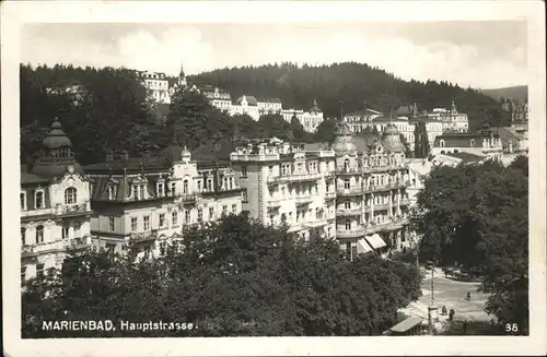 Marienbad Tschechien Boehmen Hauptstrasse / Marianske Lazne /