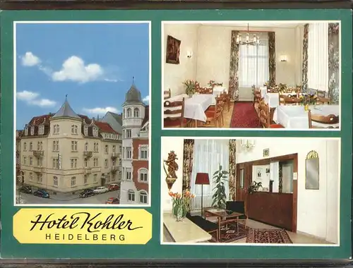 Heidelberg Neckar Hotel Kohler / Heidelberg /Heidelberg Stadtkreis